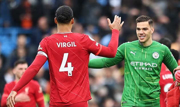 Вірджіл ван Дейк і Едерсон, Getty Images