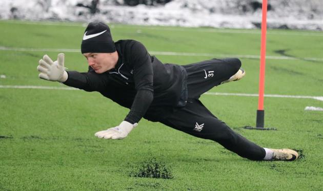 Пахолюк на тренуваннi / ФОТО: ФК КОЛОС