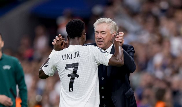 Вінісіус Жуніор і Карло Анчелотті, Getty Images