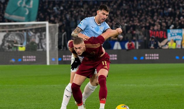 Довбик в матчі з Лаціо, gettyimages