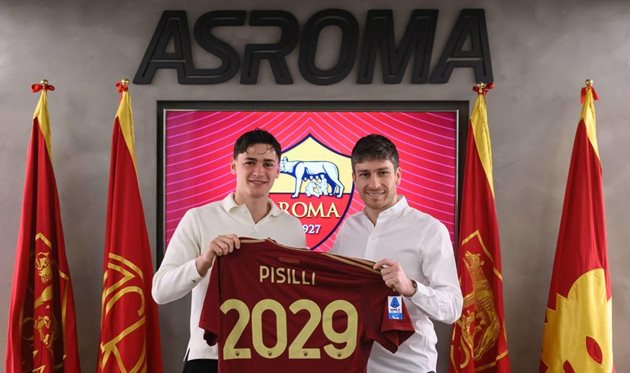 Нікколо Пізіллі (ліворуч), asroma.com