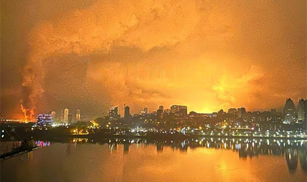 Дніпро у вогні (29.03.2025), фото: facebook.com/YuliaTymoshenko