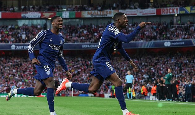 Радощі гравців ПСЖ, getty images