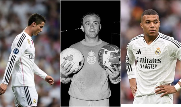 Роналду, Ді Стефано, Мбаппе, коллаж football.ua|getty images