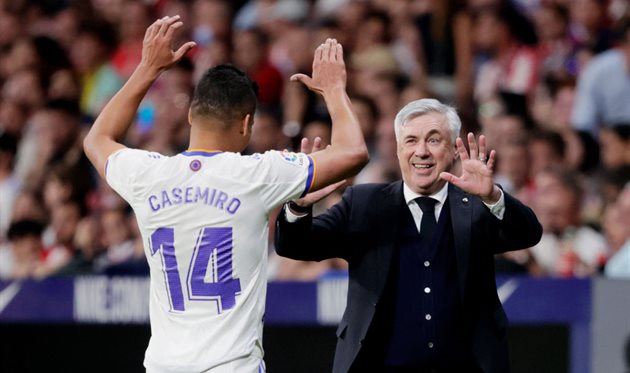 Casemiro and Karlo Ancholotti, Getty Images