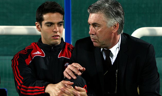Kaka and Carlo Acholotti, Getty Images