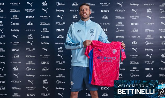 Маркус Беттінеллі, mancity.com