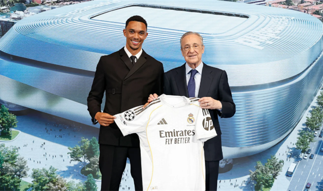 Trent Alexander-Arnold and Florentino Perez, Real