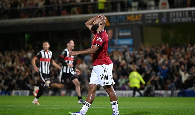 Brian Mbmo after hitting the crossbar, Getty Images