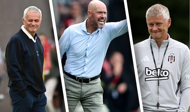 Моурінью, тен Гаг та Сульшер, фото колаж getty images|football.ua
