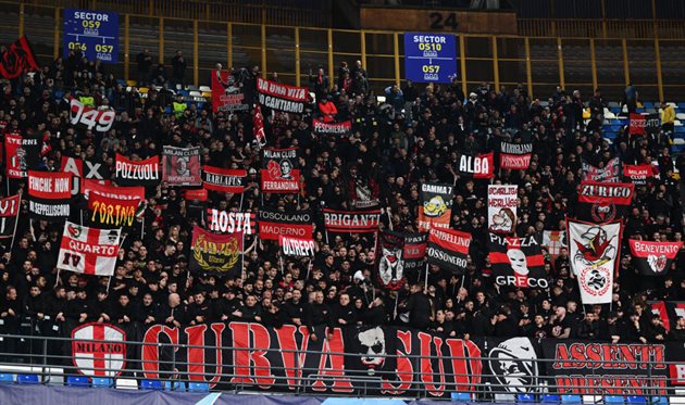 Ультрас Мілана, getty images