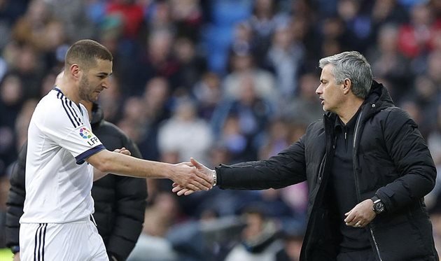 Benzema and Mourinho in Reality, Getty Images
