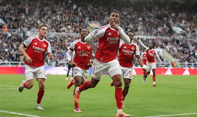 The joy of arsenal players, gwtty images