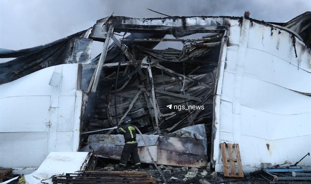 Large -scale ignition in Novosibirsk, Telegram