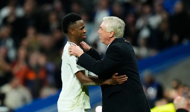 Вінісіус Жуніор та Карло Анчелотті, getty images