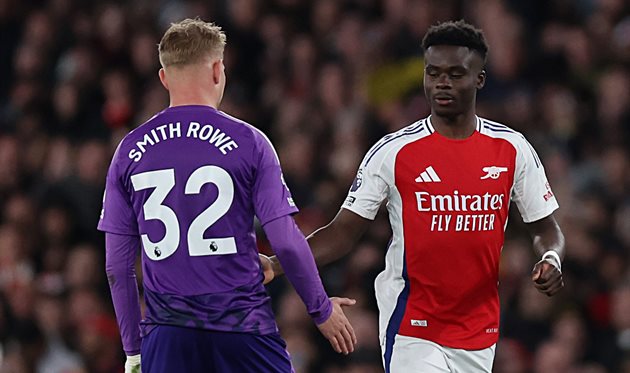 Emile Smith-Rowe and Bukayo Saka, Getty Images