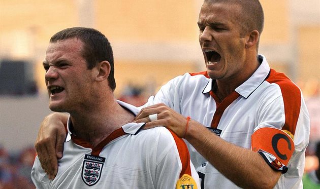 Вейн Руні та Девід Бекхем, Getty Images