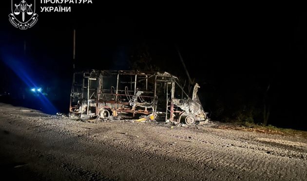 the Russians hit a minibus with a drone in Sumy Oblast, the Prosecutor's Office of Ukraine