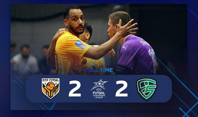 Київ Футзал дебютував у Лізі чемпіонів нічиєю з Вргнікою