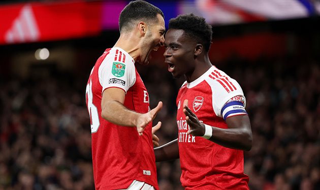 Mikel Merino and Bucayo Saka, Getty Images