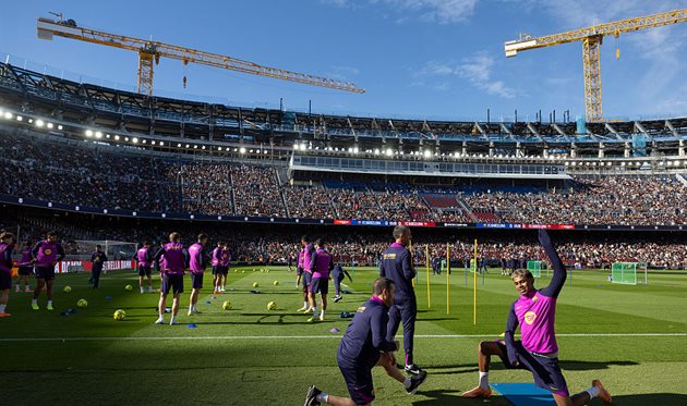 Відкрите тренування Барселони, фото getty images