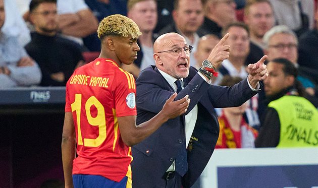 Ламін Ямаль та Луїс де ла Фуенте, getty images