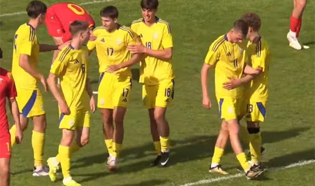 Україна U-19 - Чорногорія U-19, скріншот