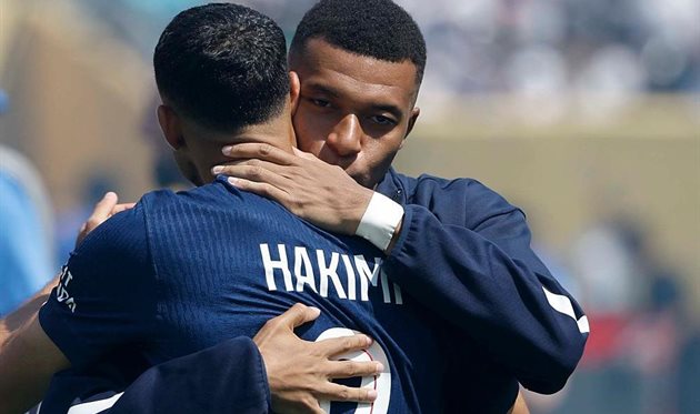 Kylian Mbappe Ashraf Hakimi Getty Images