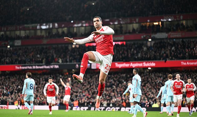 Mikel Merino celebrates a goal, Getty Images