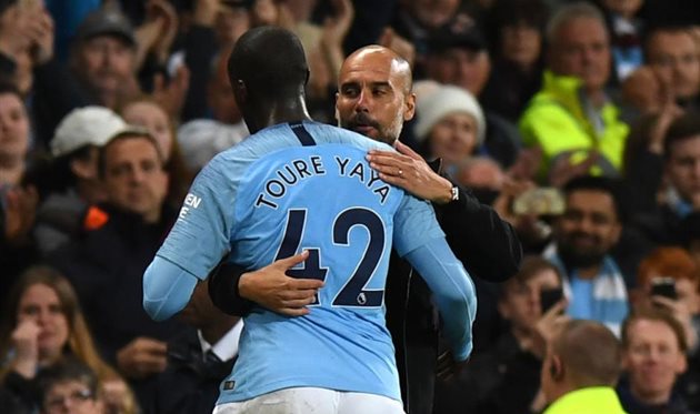 Yaya Toure Josep Guardiola Getty Images