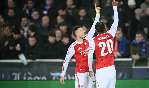 Дубль Мадуеке дозволив Арсеналу розгромити Брюгге та зберегти 100% перемог