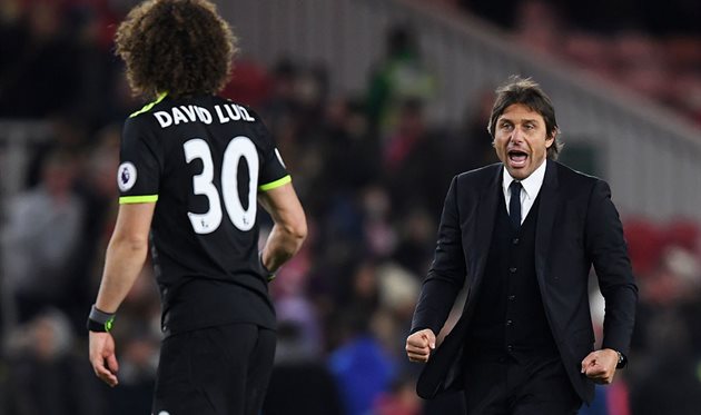 Давід Луїс та Антоніо Конте, Getty images