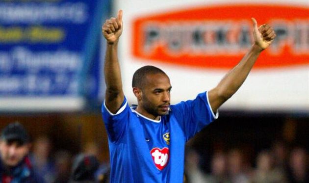 Тьєррі Анрі у футболці Портсмута, getty images