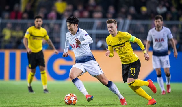 Tottenham v Borussia Dortmund in 2019, Getty Images