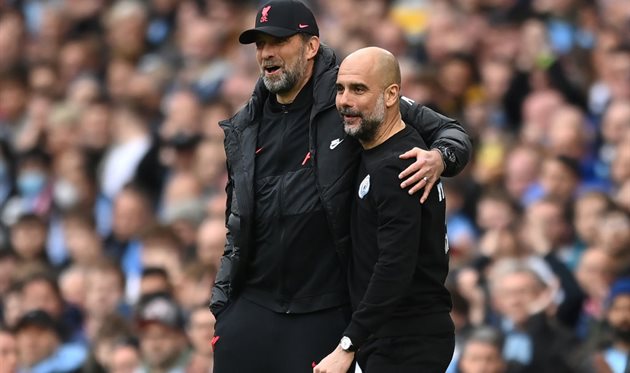 Юрген Клопп та Пеп Гвардіола, Getty Images