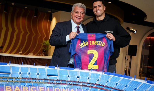 Жоан Лапорта й Жоау Канселу, fcbarcelona.cat
