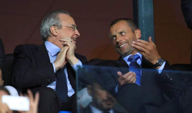 Флорентіно Перес та Александр Чеферін, Getty Images