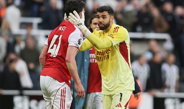 Деклан Райс та Давід Рая, Getty Images