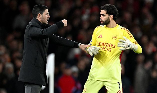 Мікель Артета та Давід Рая, Getty Images