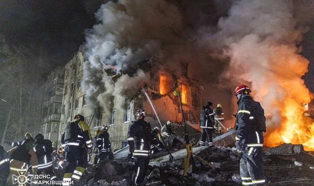 Ракетний удар рф по Харкову, ДСНС