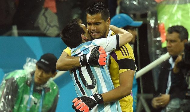 Ліонель Мессі та  Серхіо Ромеро Getty Images