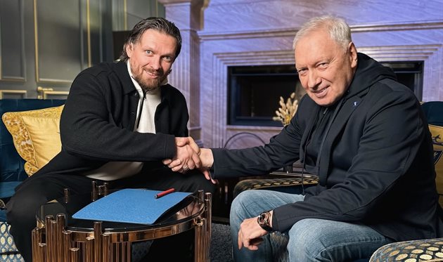 Олександр Усик та Геннадій Буткевич, пресслужба ФК Полісся