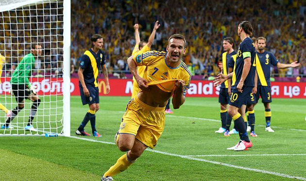 Переможний гол Шевченка на Євро-2012, Getty Images