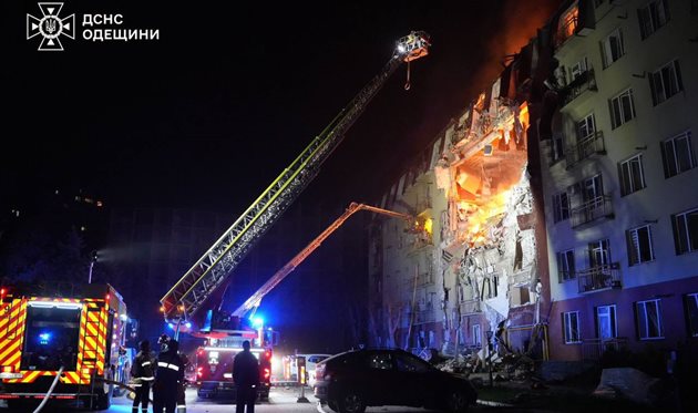 Російський удар по Одесі, ДСНС