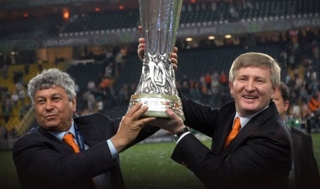 Мірча Луческу та Рінат Ахметов, фото ФК Шахтар Донецьк