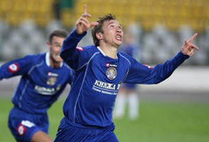 Автор первого гола, фото фото fclviv.com.ua 