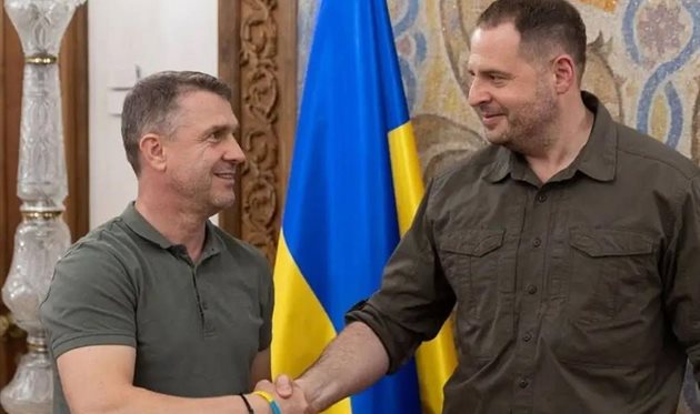 Сергій Ребров та Андрій Єрмак, фото Офіс Президента