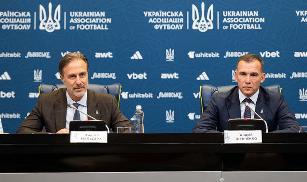 Андрій Шевченко та Андреа Мальдера, getty images