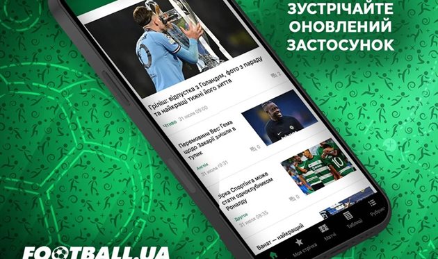 Детальна статистика в LIVE, оцінки, новини, матчі ЧС-2026 та багато іншого: масштабне оновлення застосунків Football.ua!