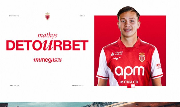 Матіс Детурбе, asmonaco.com